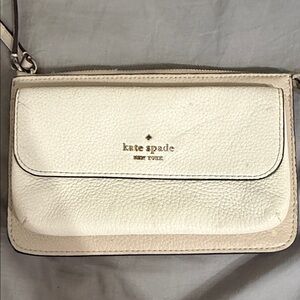 kate spade Cream Leather Crossbody Bag